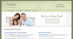 Desktop Screenshot of amethystdentalvictorville.com