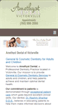 Mobile Screenshot of amethystdentalvictorville.com